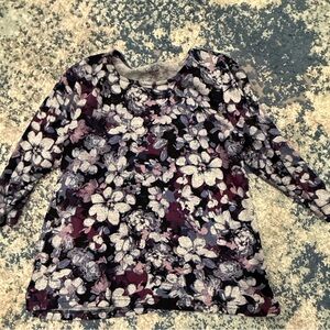 Floral Long Sleeve Women's Top
